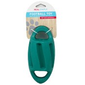 Wholesale - 7.68"X2.95" TEAL TPR FOOTBALL DOG TOY C/P 32, UPC: 191205401270